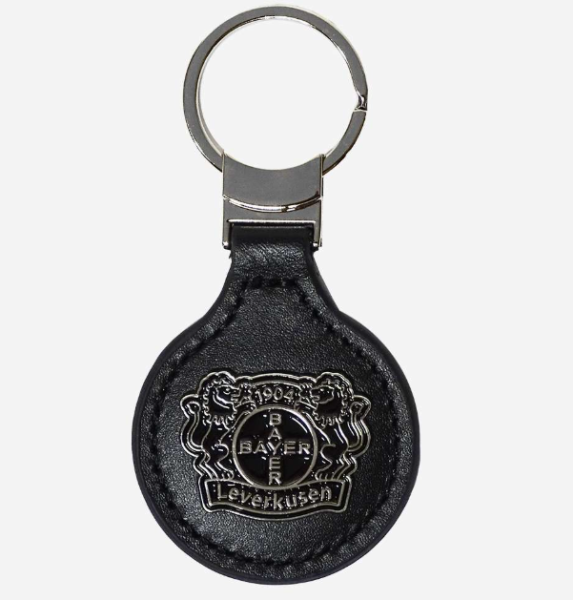 Bayer 04 Leverkusen - Schlüsselanhänger Leder rund